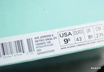 AIR CN2932-100 GREEN” JORDAN 5 “ISLAND 0622